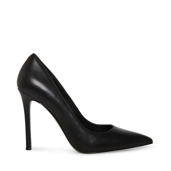 EVELYN Black Leather Women's High Heels  Women's Designer Heels – Steve  Madden Canada