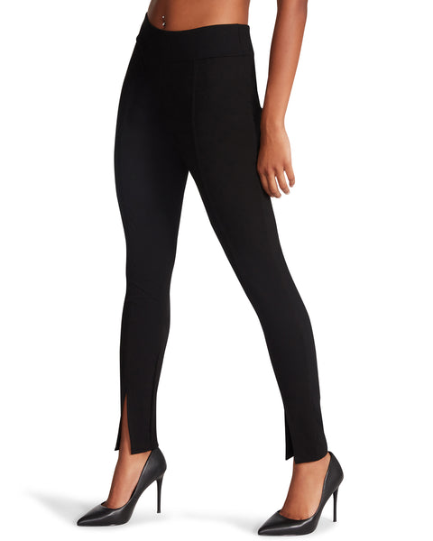Buy Topshop women skinny fit solid leggings black Online