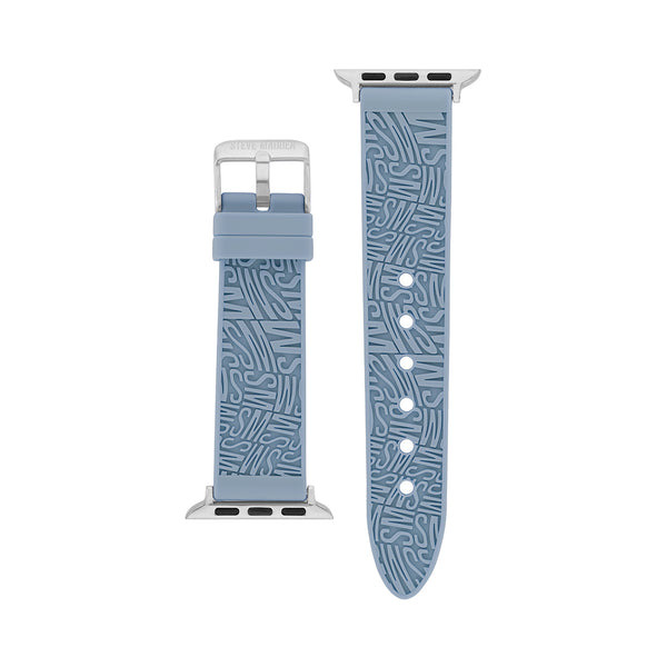 Apple Watch® RUBBER LOGO BAND 38/40/41MM BLUE