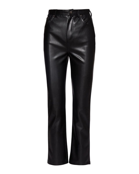 JOSIE Black Faux Leather Pant  Women's Designer Pants – Steve
