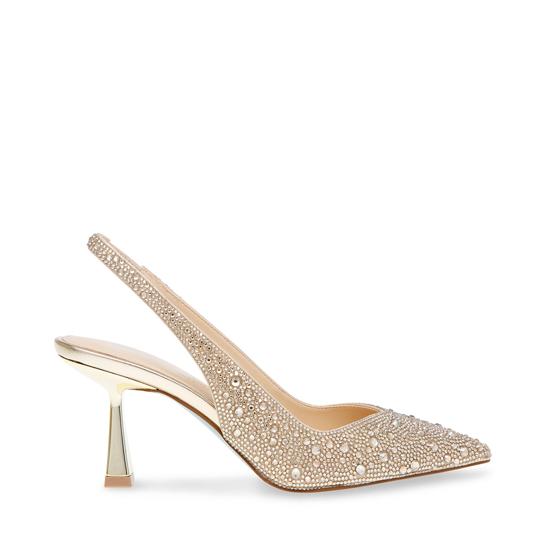 SB-CLARK Gold Rhinestone Heels | Women's Designer Heels – Steve Madden ...