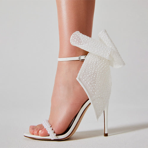 Fashion Chain Shoes for Wedding Women Open Toe Shoes Low Heels