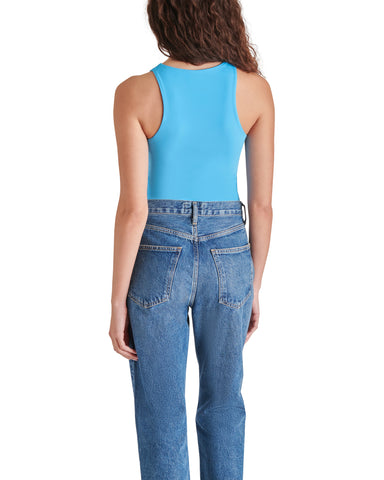 Steve Madden Nico Sleeveless Bodysuit in Blue