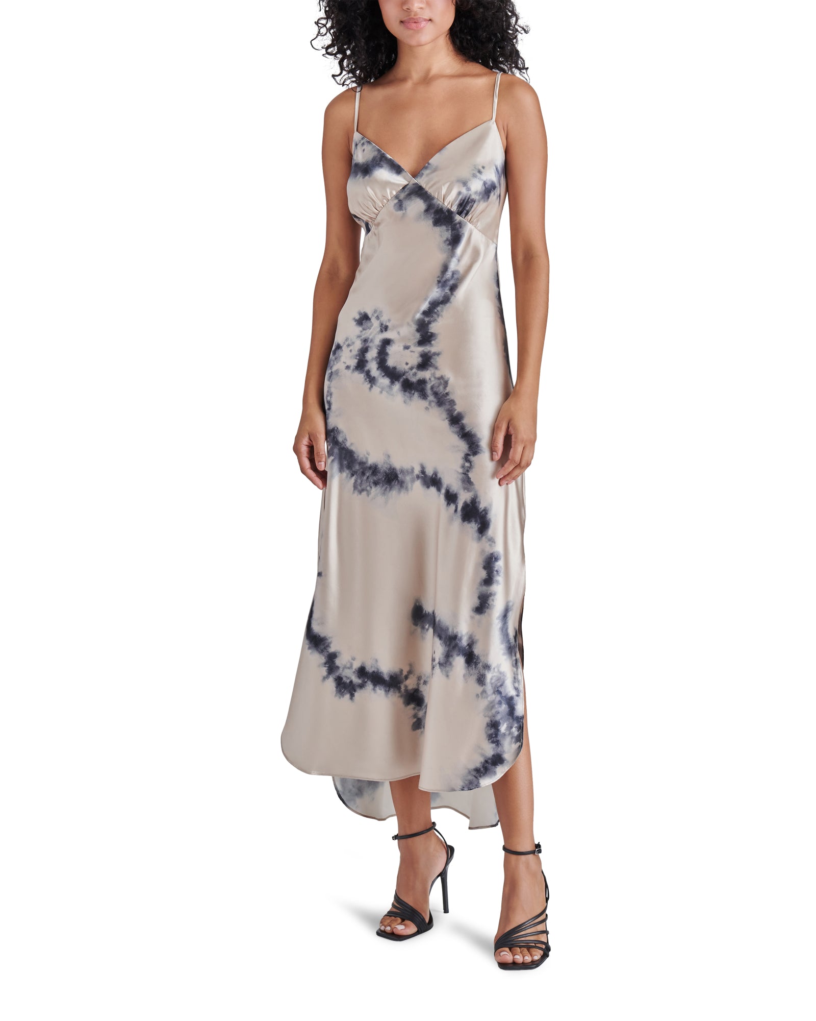LORENZA Blue Abstract Print Slip Dress | Women's Designer Dresses – Steve  Madden Canada