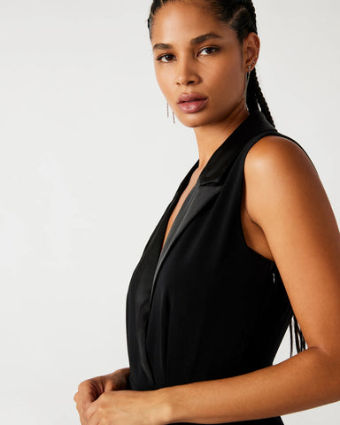 NESSI Black Jumpsuit  Women's Designer Jumpsuits – Steve Madden Canada