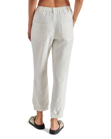 Basic Editions 100% Polyester Solid White Ivory Casual Pants Size 6 - 48%  off