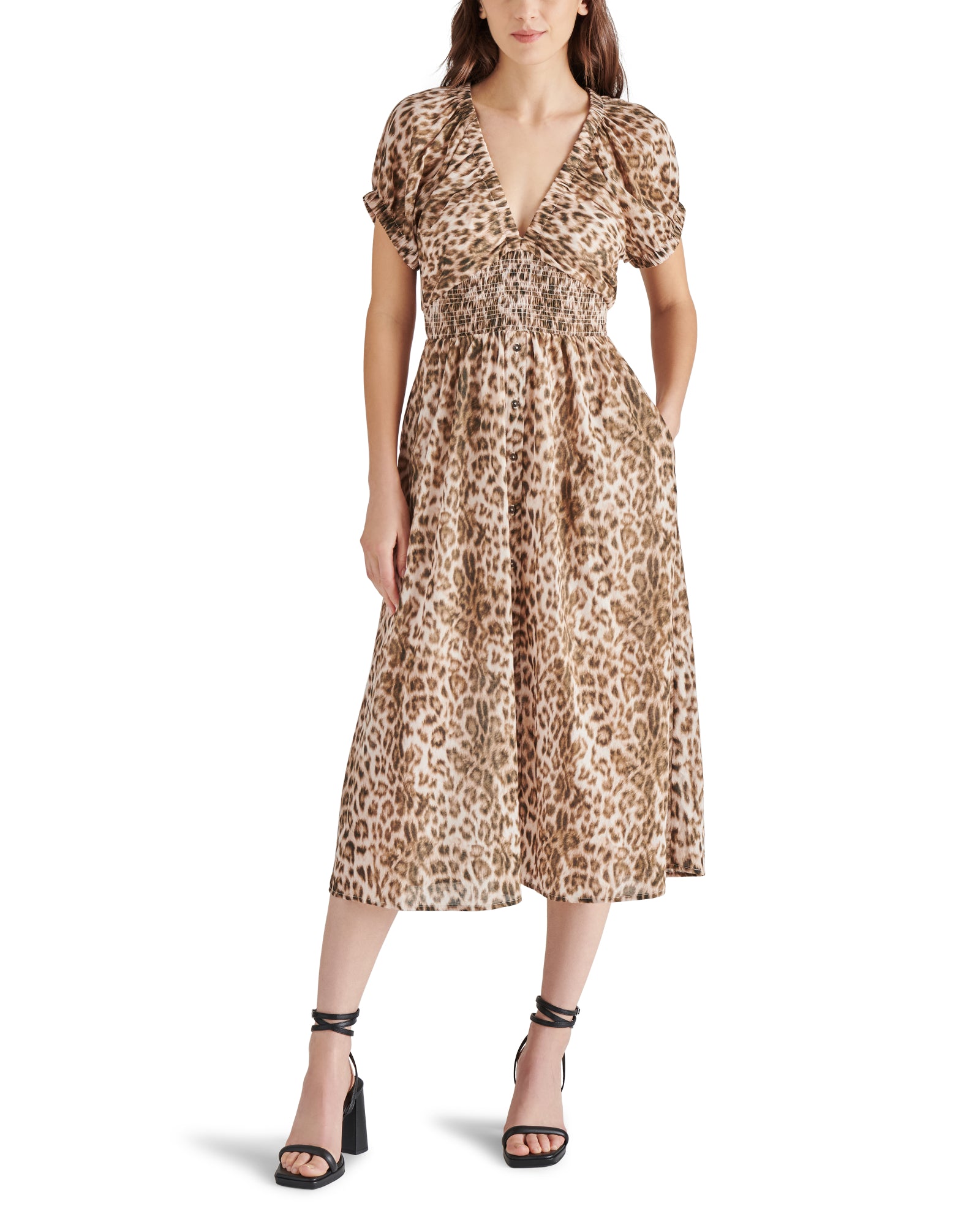 TYRA - SHEER LEOPARD PRINT DRESS  Leopard print dress, Leopard