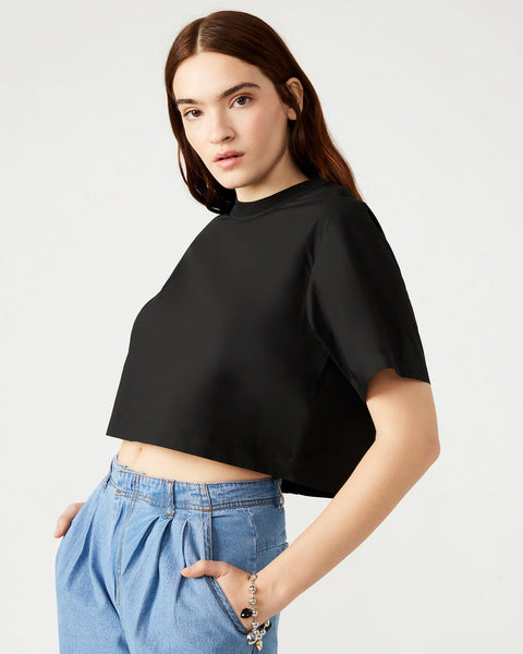 SUNNY TOP BLACK - Clothing - Steve Madden Canada