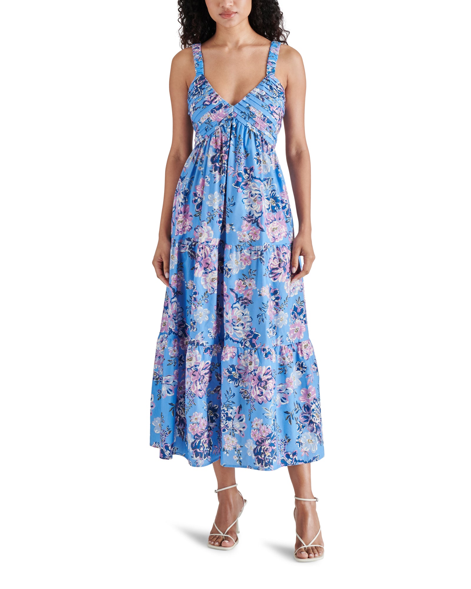 ELIORA Blue Maxi Floral Dress | Women's Designer Clothing – Steve ...