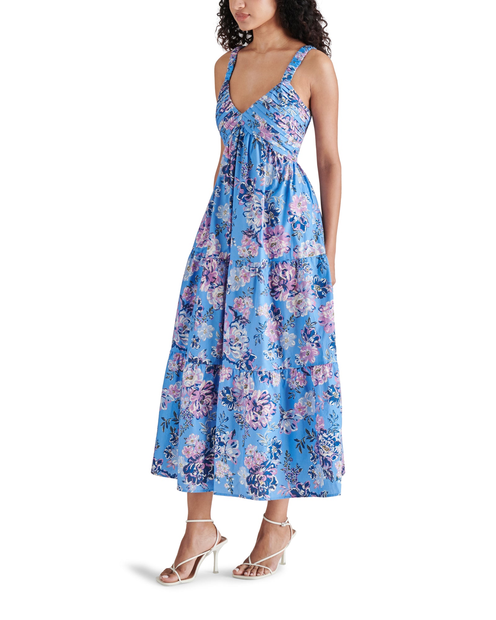 ELIORA Blue Maxi Floral Dress | Women's Designer Clothing – Steve ...