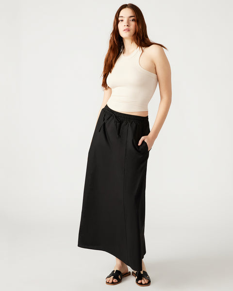 SUNNY SKIRT BLACK - Clothing - Steve Madden Canada