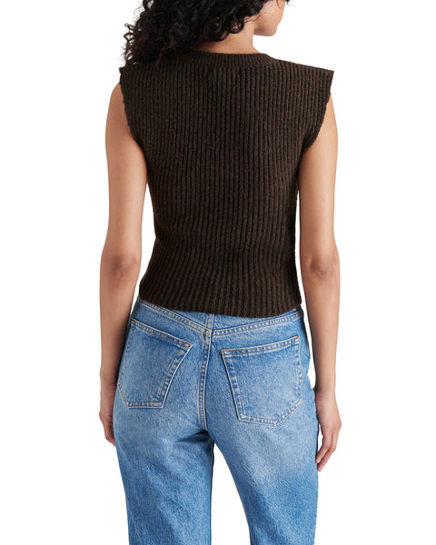 JAYLIN SWEATER BROWN - Clothing - Steve Madden Canada