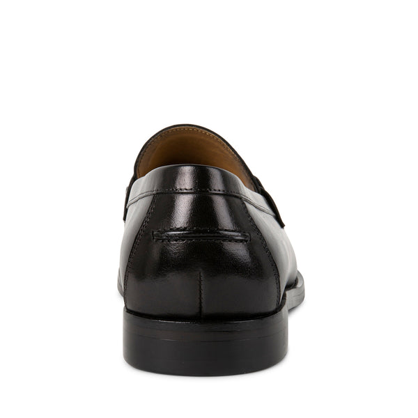 DOLPH Black Leather Dress Loafers | Men's Designer Dress Shoes – Steve ...