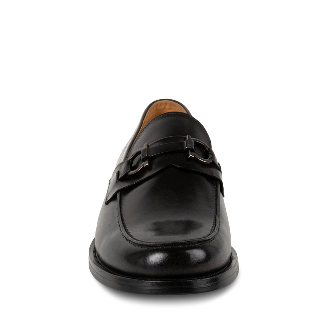 DOLPH Black Leather Dress Loafers | Men's Designer Dress Shoes – Steve ...