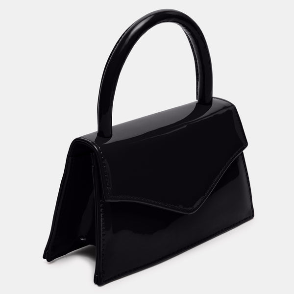 BAMINIA BLACK PATENT - Handbags - Steve Madden Canada