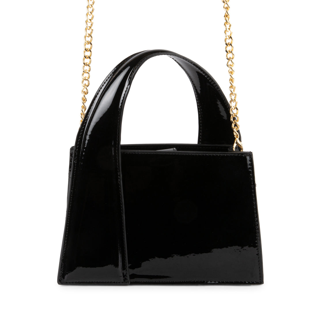 BCAROL Black Patent Top Handle Bag | Women's Designer Handbags – Steve ...