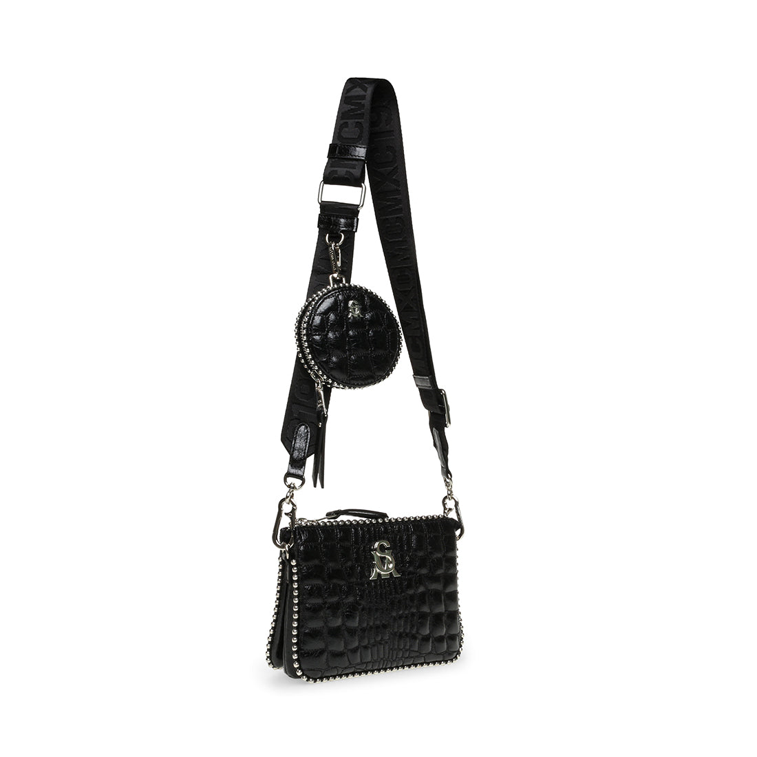 BRAMIE Black Crossbody Bag | Women's Designer Handbags – Steve Madden ...