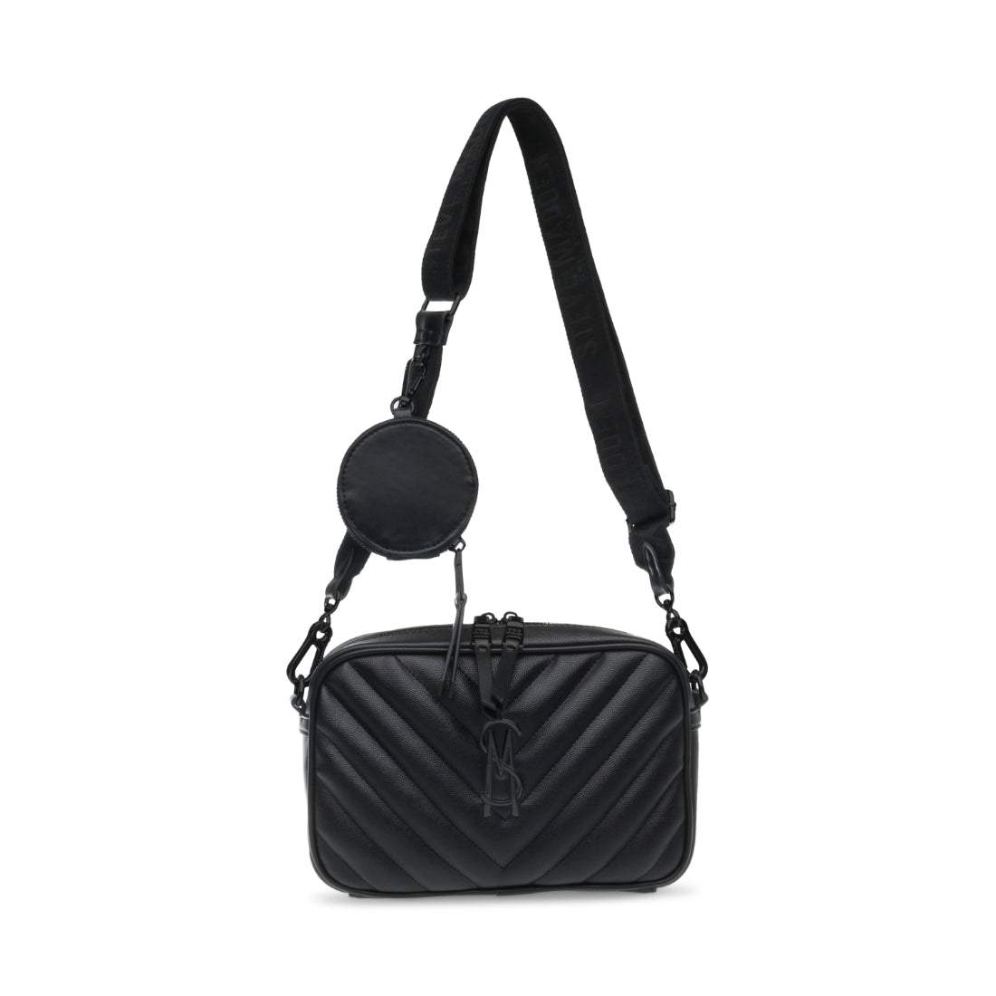 BZIRIA Black Shoulder Bags | Women's Designer Handbags – Steve Madden ...