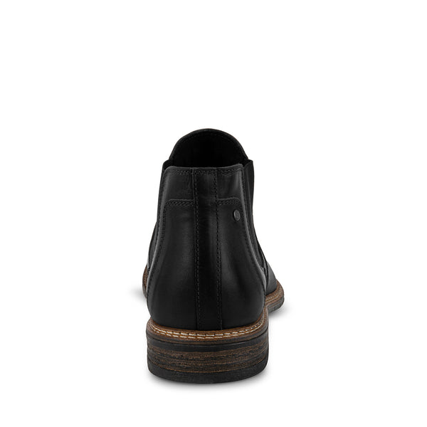 BRITHE Black Leather Men's Boots | Men's Designer Boots – Steve Madden ...