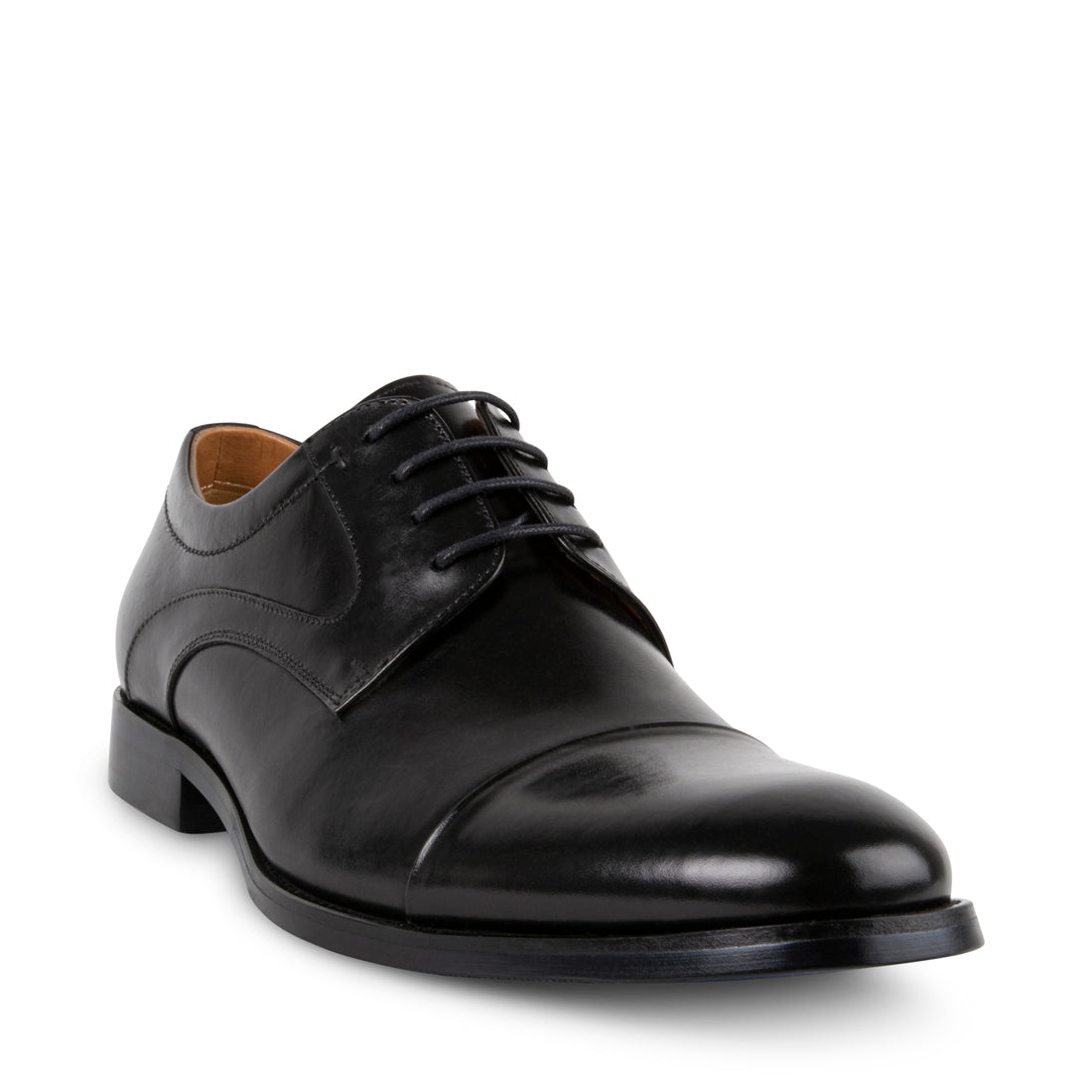 DAEGAN Black Leather Men's Dress Shoes | Men's Designer Dress Shoes ...