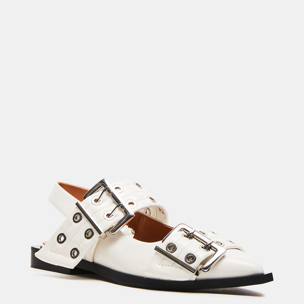 GRAYA WHITE PATENT - Women's Shoes - Steve Madden Canada