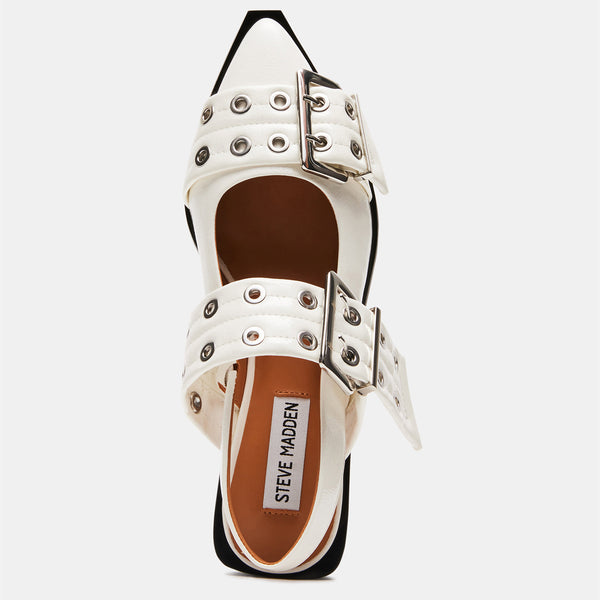 GRAYA WHITE PATENT - Women's Shoes - Steve Madden Canada