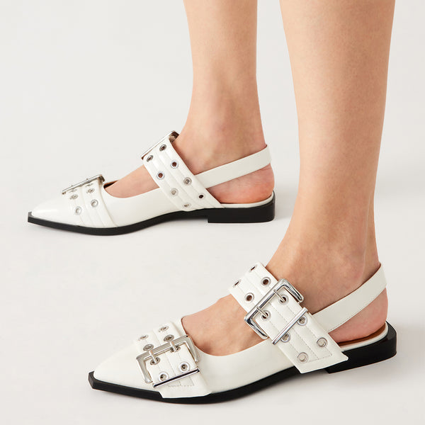 GRAYA WHITE PATENT - Women's Shoes - Steve Madden Canada