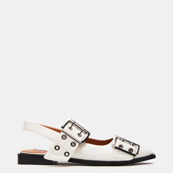 GRAYA WHITE PATENT - Women's Shoes - Steve Madden Canada