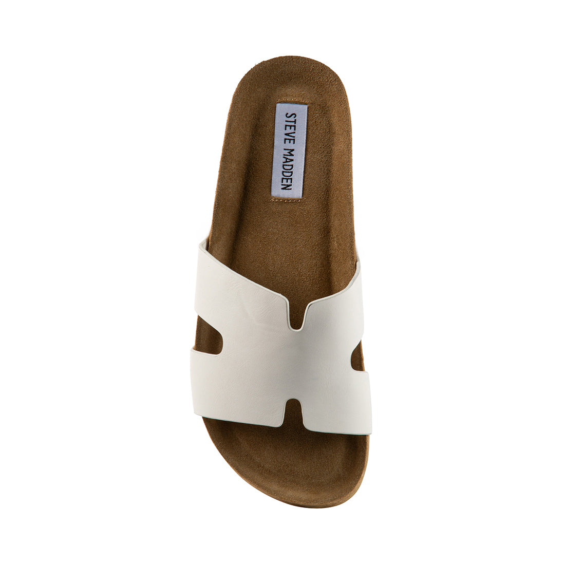HAZELL White Flatform Slide Sandal | Women's Designer Sandals – Steve ...