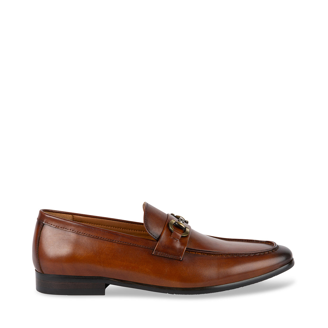 LEDGER Tan Leather Loafers | Men's Designer Dress Shoes – Steve Madden ...