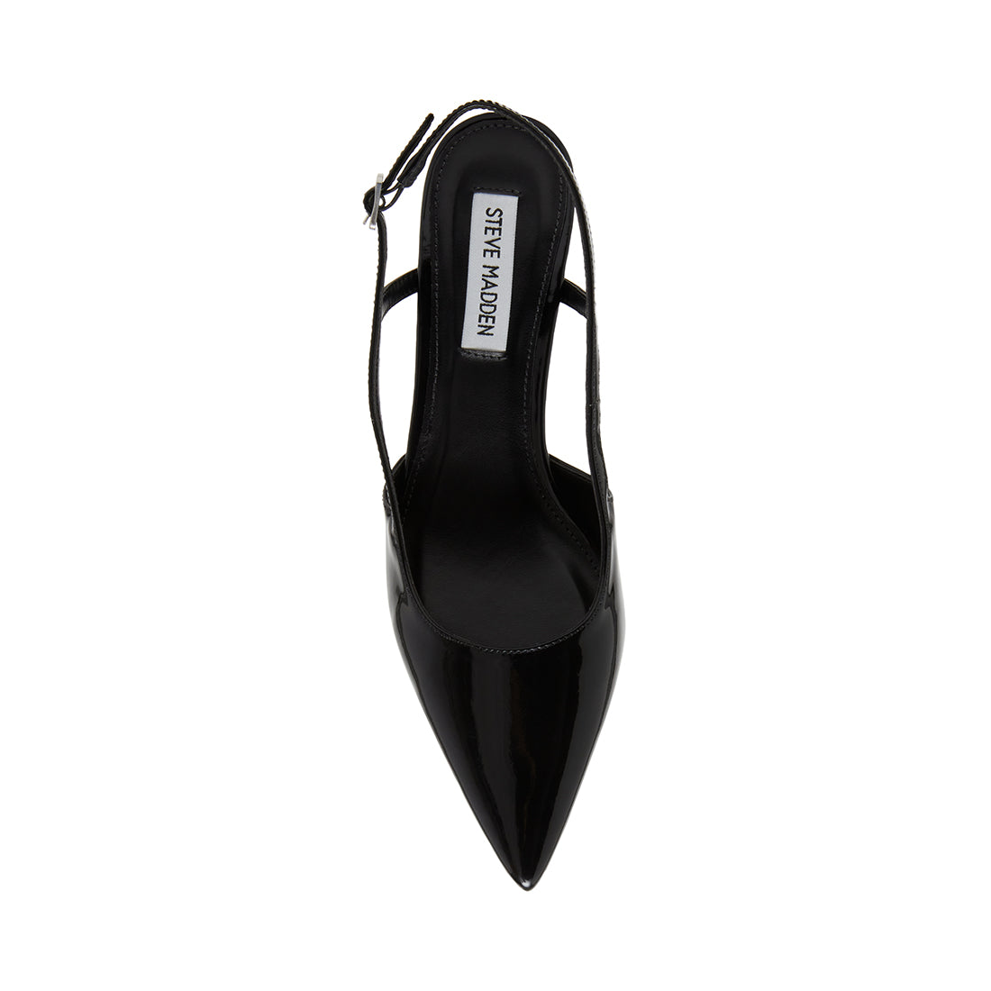 LEGACI Black Patent Slingback Kitten Heel Pumps | Women's Designer ...