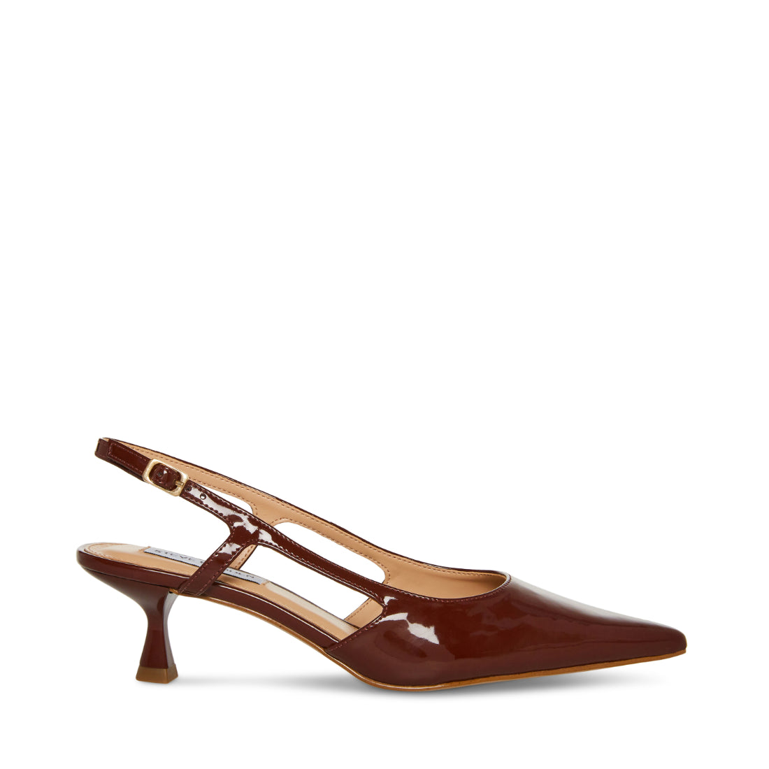 Brown heeled clearance shoes