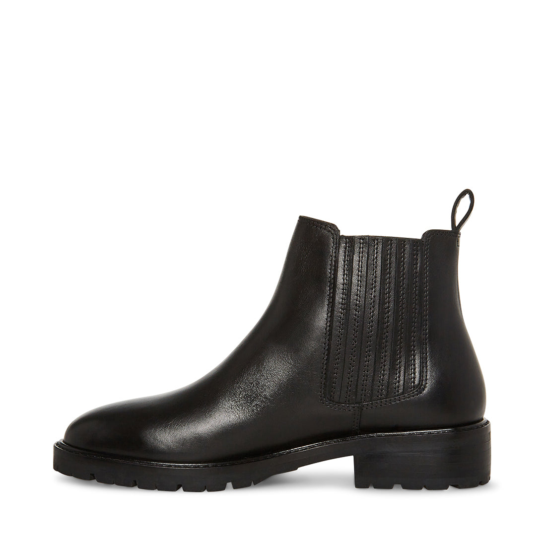 LEONARD Black Leather Chelsea Ankle Booties | Women's Booties – Steve ...