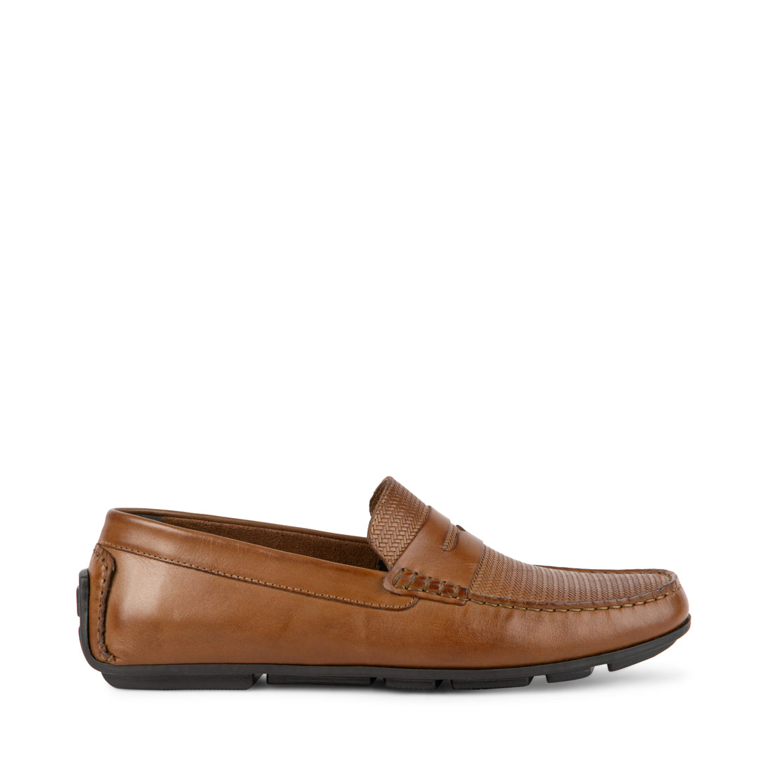 MANFREDI Brown Leather Casual Loafers | Men's Designer Shoes – Steve ...