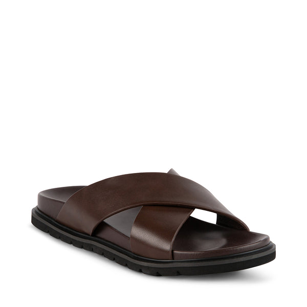 MATA Brown Sandals | Men's Designer Sandals – Steve Madden Canada