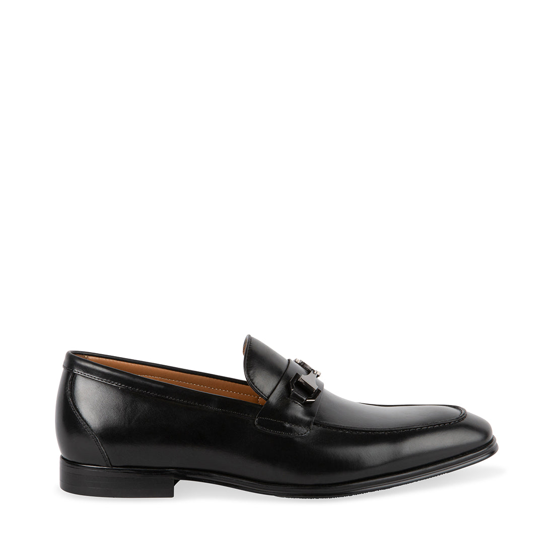 NETTO Black Leather Slip On Loafers | Men's Designer Dress Shoes – Steve  Madden Canada