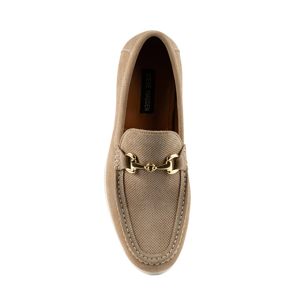 RENZZI Beige Suede Slip On Loafers | Men's Designer Shoes – Steve ...