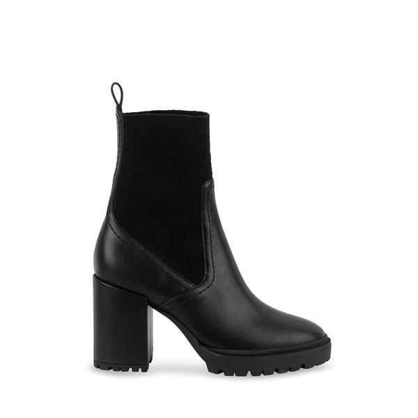 SAHLY Black Block Heel Chelsea Booties | Women's Designer Boots – Steve ...