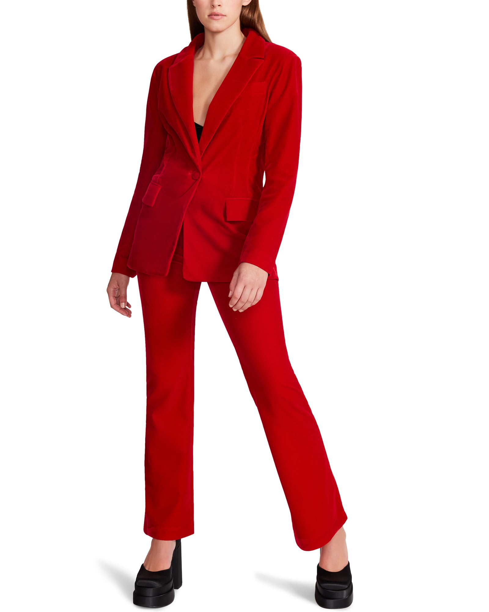 HARLOW BLAZER RED – Steve Madden Canada