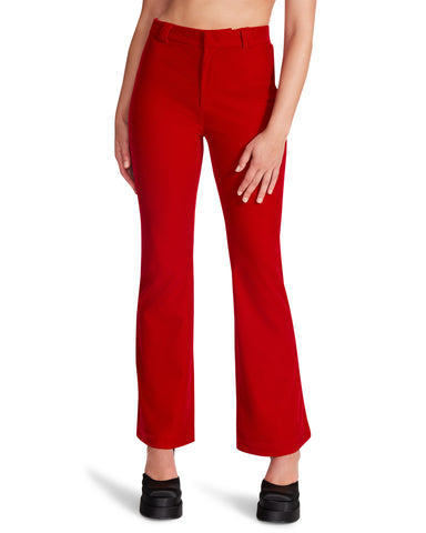 Croft & Barrow Women’s Effortless Stretch Pants 10 R Straight Mid Rise Red  NWT 