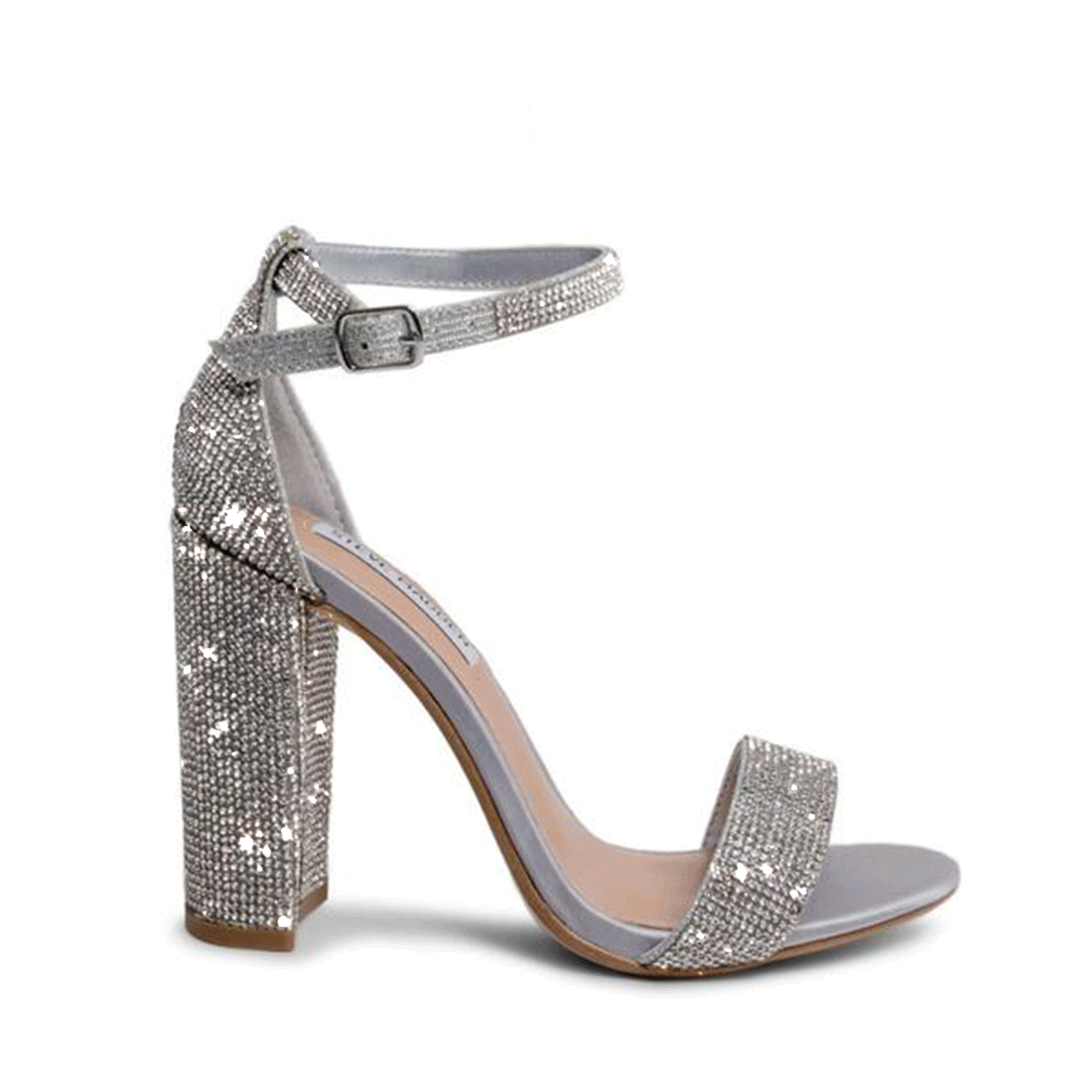 Steve Madden CHARLIZE - Platform heels - silver-coloured - Zalando.ie