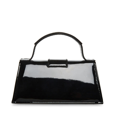 Black shop patent bag