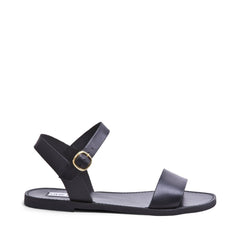 DONDDI-M Black Leather Women's Sandals - Steve Madden