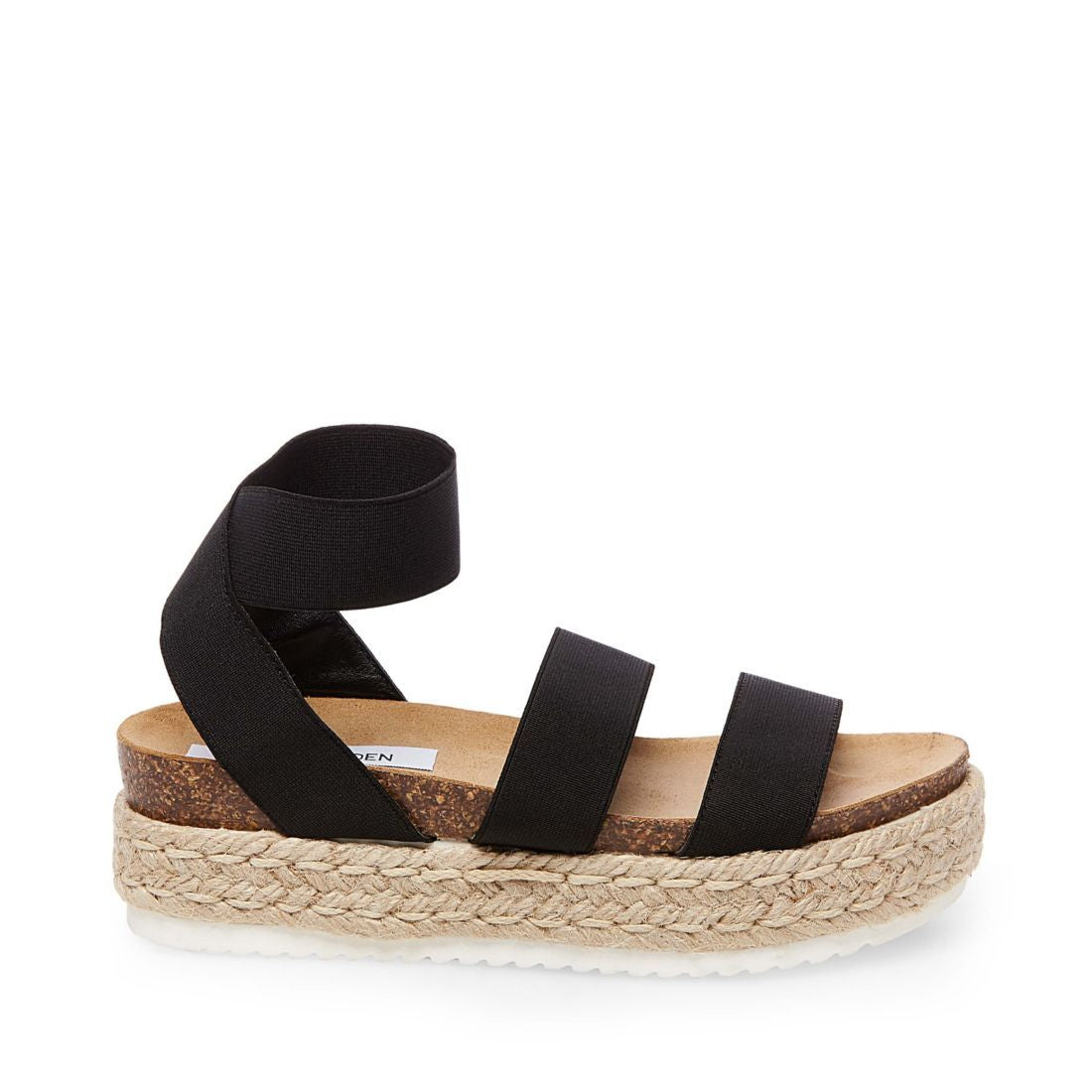KIMMIE Black Platform Sandals | Women's Designer Sandals – Steve Madden ...
