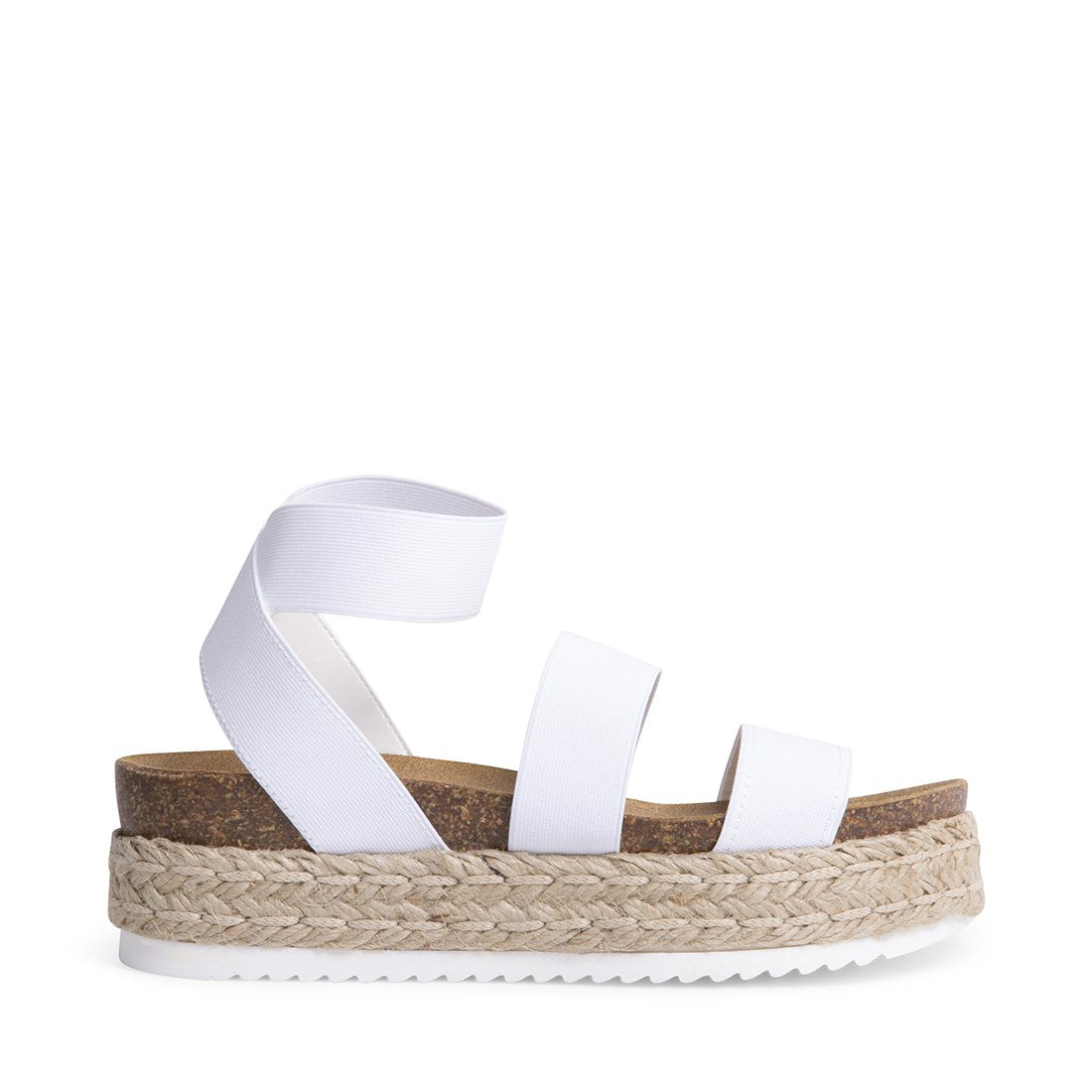 KIMMIE White Platform Sandals | Women's Designer Sandals – Steve Madden ...