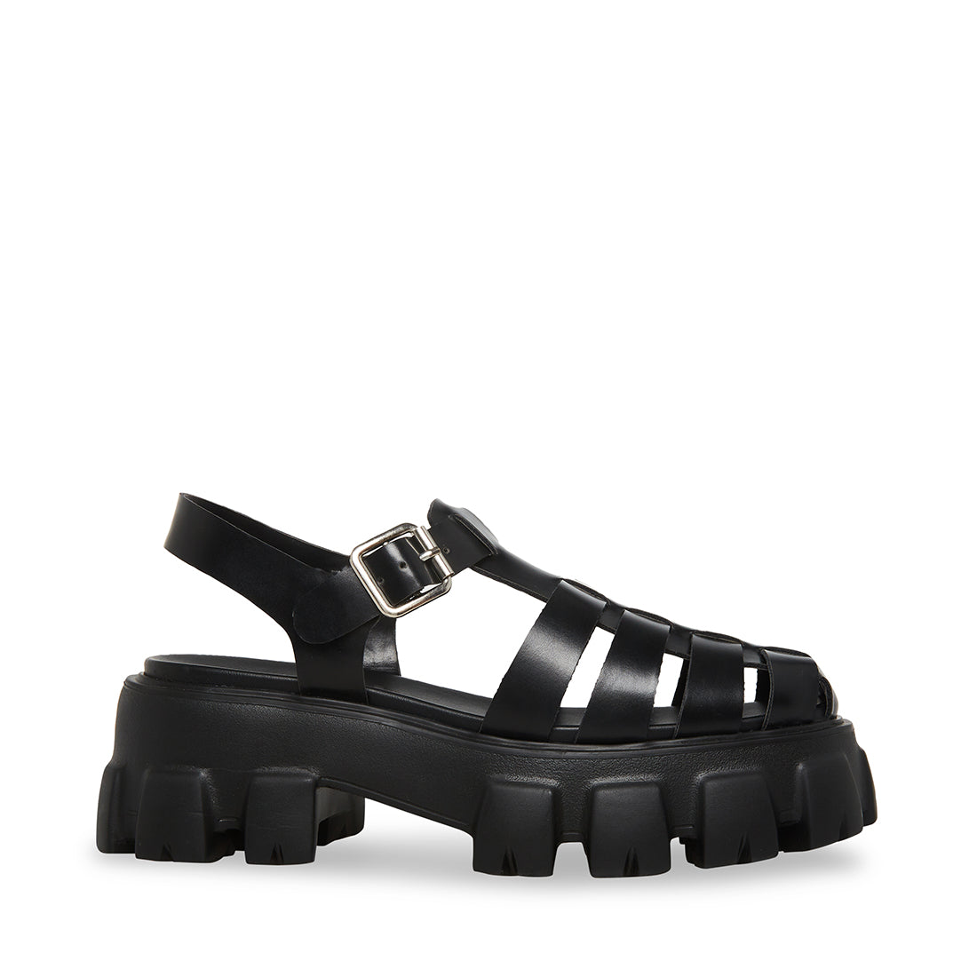 ECHO Black Platform Sandals | Women's Designer Sandals – Steve Madden Canada