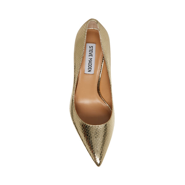 EVELYN Gold Exotic Women's High Heels | Women's Designer Heels – Steve ...