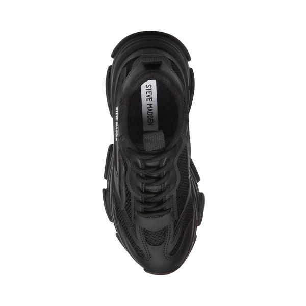POSSESSION Black Platform Sneakers | Women's Designer Sneakers – Steve ...