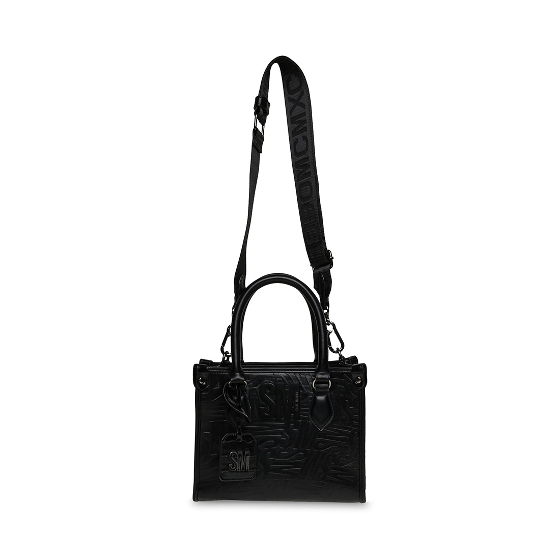 Steve Madden Black Logo Bag With Chain Detail Grab Bag - Etsy
