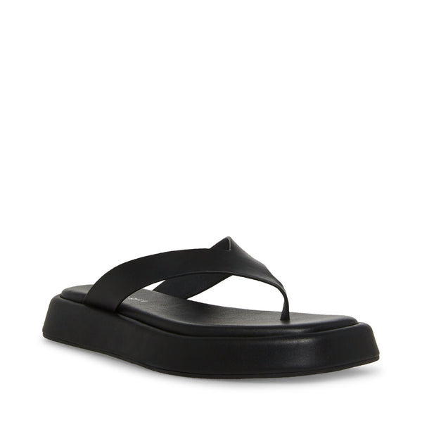 LADY Black Platform Sandals | Women's Designer Sandals – Steve Madden ...